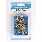 SAFETY PINS ASSORTED, 100PCS